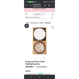 Huda Beauty Empowered face gloss